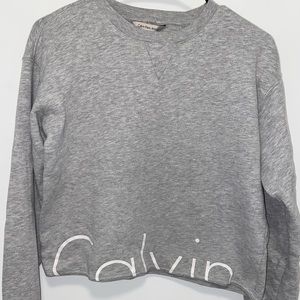gray calvin klein crewneck